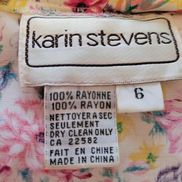 Vintage Floral  Dress with Belt - Picture 8 of 8